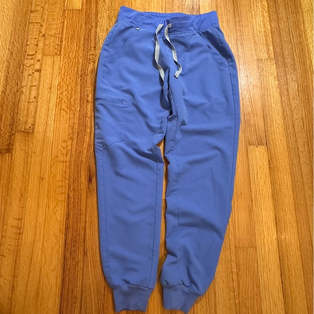 Figs Scrub Pants Womens XS Blue Zamora Joggers Technical Collection Cargo (#4) - Picture 10 of 14